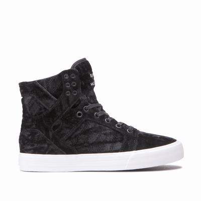 Női Supra SKYTOP Magasszárú Cipő HU438175 Fekete